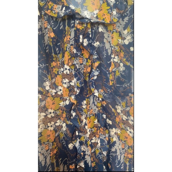Ruffled Floral Dress- Size Medium - Picture 4 of 8